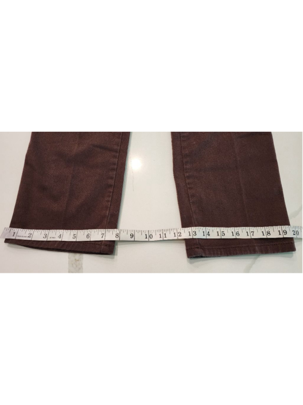 Gloria Vanderbilt Amanda Brown Stretch Jeans Pants Size 10 Womens Straight Leg - Picture 9 of 12